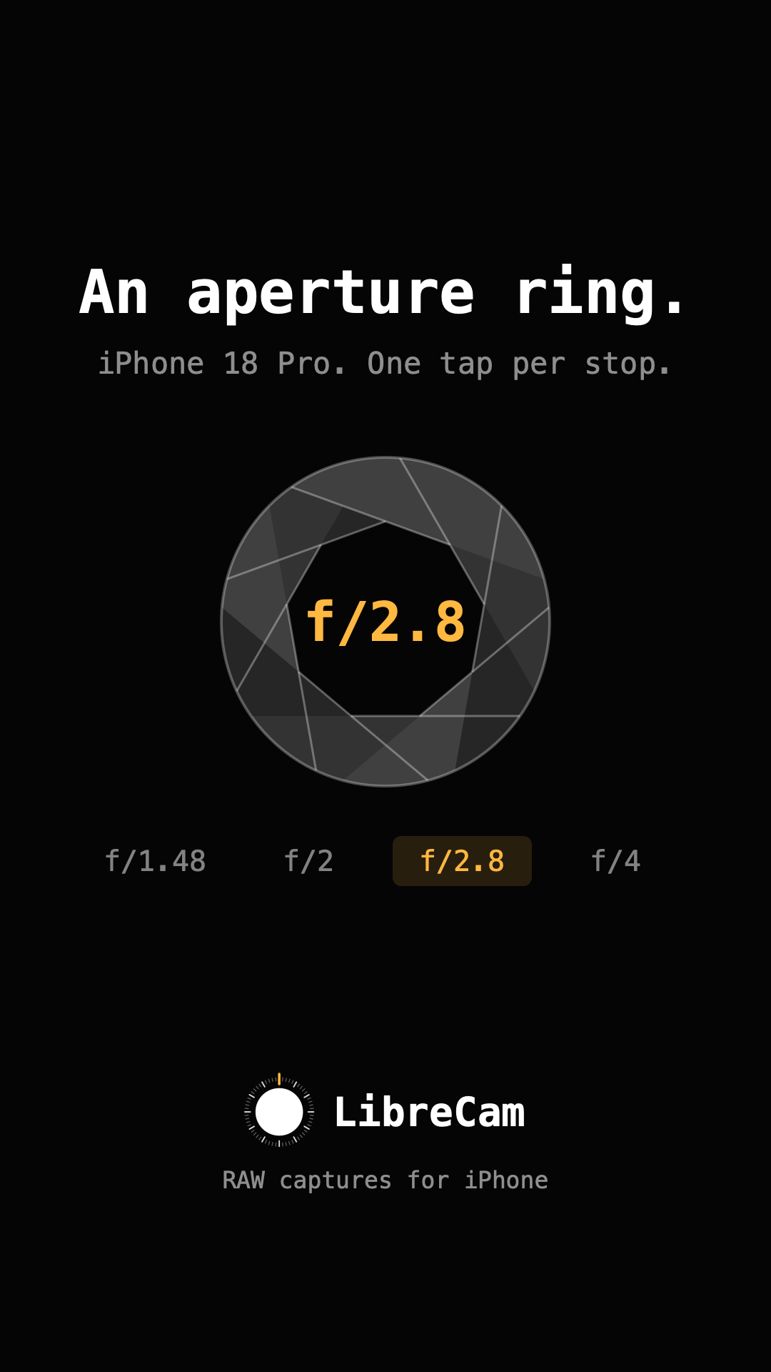 Story slide: the aperture ring on iPhone 18 Pro